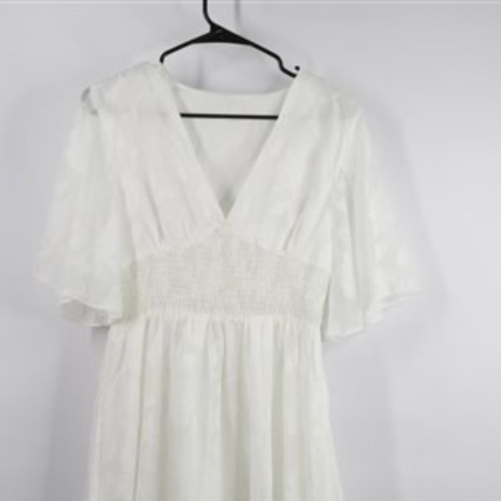 White Crinkle Derss